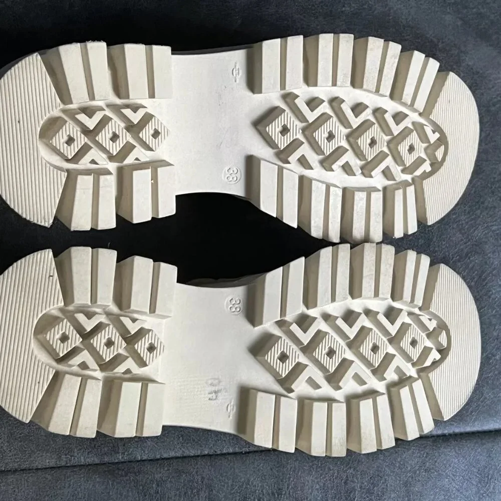 Steve Madden Cream Leather Penny Loafers